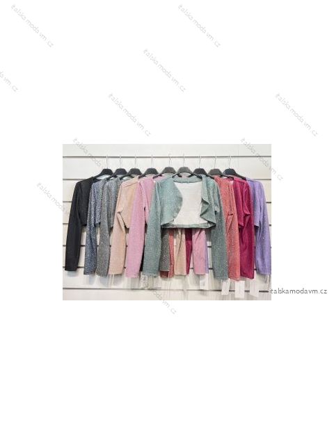 Cardigan dlouhý rukáv dámská (S/M ONE SIZE) ITALSKÁ MÓDA IMPSH2213764