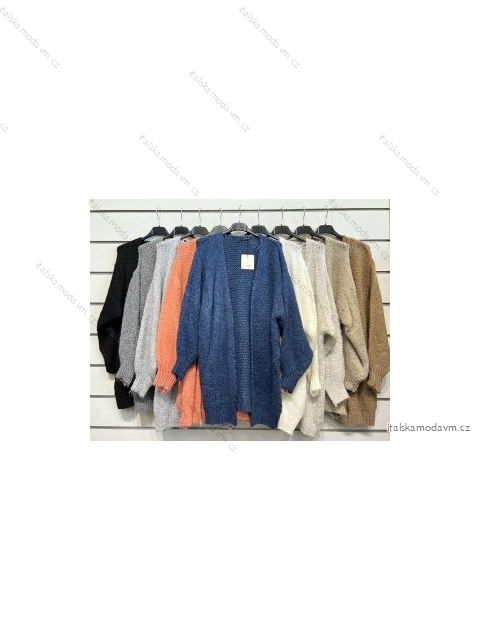 Svetr/cardigan dlouhý rukáv dámská (S/M ONE SIZE) ITALSKÁ MÓDA IMPSH221322A