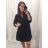 Šaty oversize volnočasové 3/4 rukáv dámské nadrozměr (XL/2XL ONE SIZE) ITALSKÁ MÓDA IMD22440/DR XL/2XL červená