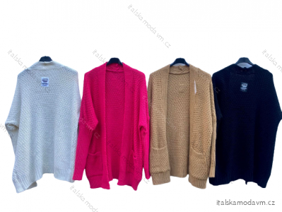 Cardigan pletený dámský (XL/2XL ONE SIZE) ITALSKÁ MÓDA IMD22723