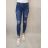 Rifle jeans dlouhé dámské (XS-XL) RE-DRESS RED222596-5/DR Modrá XS