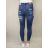 Rifle jeans dlouhé dámské (XS-XL) RE-DRESS RED222596-5/DR Modrá XS