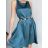 Šaty letné bez rukávu dámske (S/M ONE SIZE) TALIANSKA MÓDA IMPBB22F11795