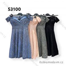 Šaty elegantní společenské plesové třpytivé carmen dámské (S/M ONE SIZE) ITALSKÁ MÓDA IMPHD2251300