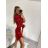 Šaty košilové dlouhý rukáv dámské (S/M/L ONE SIZE) ITALSKÁ MÓDA IMBM22WEST