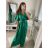 Šaty společenské elegantní letní krátký rukáv dámské (S/M ONE SIZE) ITALSKÁ MÓDA IMPSH22L52150