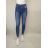 Rifle jeans dlhé dámske (XS-XL) M.SARA MSR21S5705G-1/DR S modrá