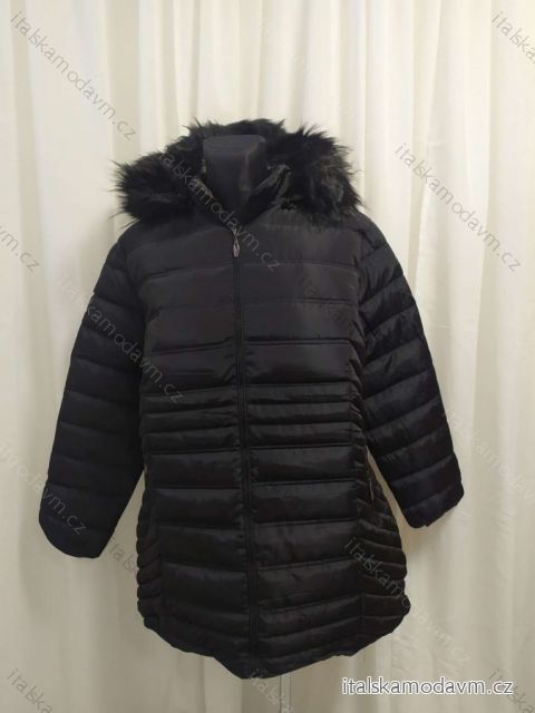 Bunda s kapucí dámská nadrozměr (4XL-8XL) BESS222251 Černá 7XL