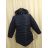 Bunda s kapucí dámská nadrozměr (4XL-8XL) BESS222251 tmavě modrá 5XL