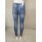 Rifle jeans dlouhé dámské (XS-XL) JEWELLY LEXXURY MA522L8044/DR S modrá