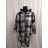 Kabát  dámský (2XL/3XL ONE SIZE ) Italská móda IM822franscesca Šedá 2XL/3XL