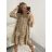 Šaty košilové oversize dlouhý rukáv dámské (S/M/L ONE SIZE) ITALSKÁ MÓDA IMWGS223367/DR S/M zelená světlá