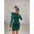 Šaty elegantný dlhý rukáv dámske (S/M ONE SIZE) TALIANSKA MÓDA IMPBB22B22945