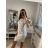 Šaty pouzdrové společenské elegantní bez rukávů dámské (S-XL) ITALSKÁ MÓDA IMM22Q51239 bílá L