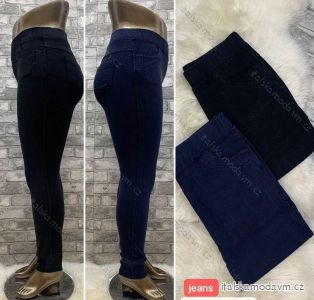 Kalhoty jeans džegíny dlouhé dámské nadrozměr (2XL/3XL,3XL/4XL,4XL/5XL,5XL/6XL) TURECKÁ MÓDA TMWL22F1189/DR