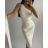 Šaty elegantní bez rukávu dámské (S/M ONE SIZE) ITALSKÁ MÓDA IMPBB22Y22781