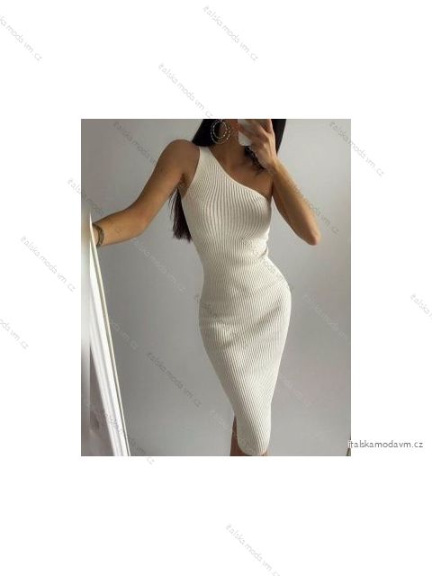Šaty elegantní bez rukávu dámské (S/M ONE SIZE) ITALSKÁ MÓDA IMPBB22Y22781