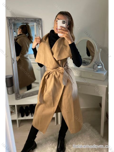 Vesta flauš bez rukávov dámska (M/L ONE SIZE) TALIANSKA MÓDA IMD22900