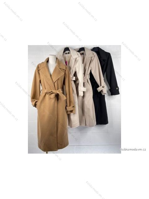 Kabát dlouhý rukáv dámské (S/M ONE SIZE) ITALSKÁ MÓDA IMPBB22E9969