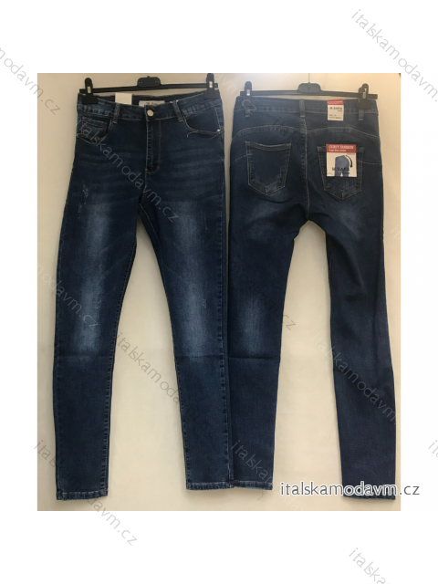 Rifle jeans dámské nadrozměrné (30-42) M.SARA MA121MS5051/DR 39 modrá