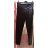 Legíny koženkové zateplené dlouhé dámské (S/M, M/L, LX/2XL) TURECKÁ MODA TM9222048/DR černá L/XL