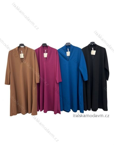 Šaty oversize dlouhý rukáv dámské (S/M ONE SIZE) ITALSKÁ MÓDA IMPLM22224240090