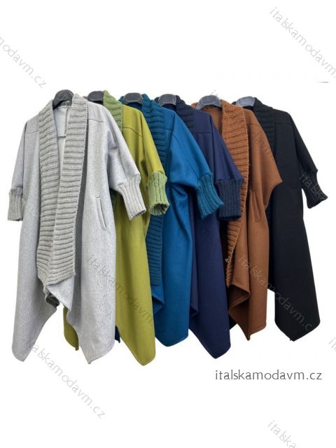 Cardigan teplý dlouhý rukáv dámský (S/M ONE SIZE) ITALSKÁ MÓDA IMPLM22852000018