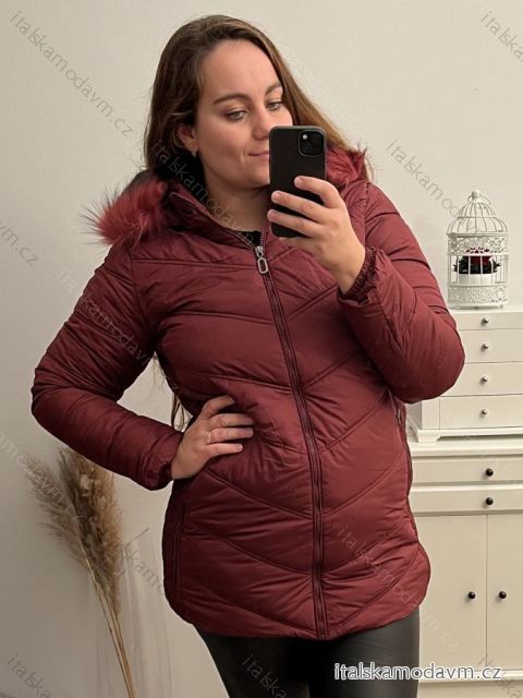 Bunda Zimní s kapucí nadrozměr (4XL-9XL) Victoria rossi ELR22ROSE9330