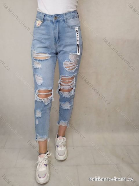 Kalhoty rifle jeans dlouhé trhané dámské (XS-XL) DAYSIE DSY21B900/DR 36 modrá