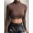 Crop top dlhý rukáv dámsky (S/M ONE SIZE) TALIANSKA MÓDA IMWDD223939