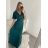 Šaty dlouhé plesové společenské krátký rukáv dámské (S/M/L ONE SIZE) ITALSKÁ MÓDA IMH2280330/DR2 vínová