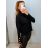 Svetr úpletový s rolákem dlouhý rukáv dámský (S/M ONE SIZE) ITALSKÁ MÓDA IMWGS223724/DR S/M hnědá
