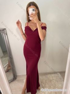 Šaty elegantní plesové dlouhé carmen dámské (S/M ONE SIZE) ITALSKá MóDA IMM2251830