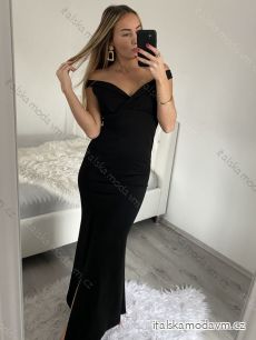 Šaty dlouhé elegantní společenské carmen dámské (S/M ONE SIZE) ITALSKÁ MÓDA IMM22325