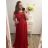 šaty plesové dlouhé elegantní společenské krátký rukáv dámské nadrozměr (XL/2XL ONE SIZE) ITALSKÁ MÓDA IMM2368815PL/DU XL/2XL růžová