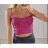 Top croptop třpytivý s flitry na ramínka  dámský (S/M ONE SIZE) ITALSKÁ MÓDA IMPBB23O5988