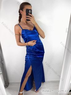 Šaty dlhé elegantné na ramienka dámske (S/M ONE SIZE) TALIANSKA MÓDA IMPBB23A10562/DU