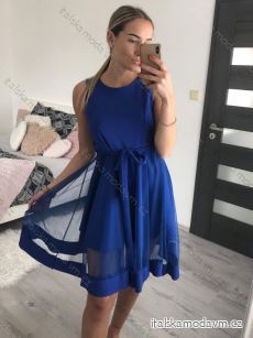 Šaty elegantní letní bez rukávu dámské (S/M/L ONE SIZE) ITALSKÁ MÓDA IM923NELA/DU