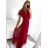 Šaty společenské elegantní letní krátký rukáv dámské (S/M ONE SIZE) ITALSKÁ MÓDA IMPSH223589L/DUR4 černá