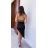 Šaty elegantní na ramínka dámské (S/M ONE SIZE) ITALSKÁ MÓDA IMPLP2323313011