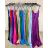 Šaty dlouhé elegantní na ramínka dámské (S/M ONE SIZE) ITALSKÁ MÓDA IMPLP2361900105