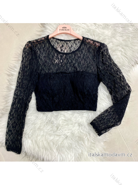 Top/croptop dlouhý rukáv dámský (S/M ONE SIZE) ITALSKÁ MÓDA IMPLP2372663080