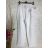 Kalhoty dlouhé s páskem dámské (S-XL) ITALSKÁ MÓDA IMPGM237884-01 zelená S