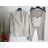 Souprava elegantní kalhoty, sako a top dámská (S-XL) ITALSKÁ MÓDA IMPGM233790-06 béžová M