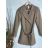 Sako/kabát dlouhý rukáv dámské (S-XL) ITALSKÁ MÓDA IMPGM237704-02 béžová L