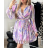 Šaty dlouhý rukáv dámské (S/M ONE SIZE) ITALSKÁ MÓDA IMPBB23B22898