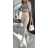 Kalhoty dlouhé koženkové dámské (S/M ONE SIZE) ITALSKÁ MÓDA IMPBB23D06031