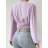 Crop top dlouhý rukáv dámský (S/M ONE SIZE) ITALSKÁ MÓDA IMPCF2326879