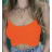 Top croptop na ramínka dámský (S/M ONE SIZE) ITALSKÁ MÓDA IMPLP2355260048