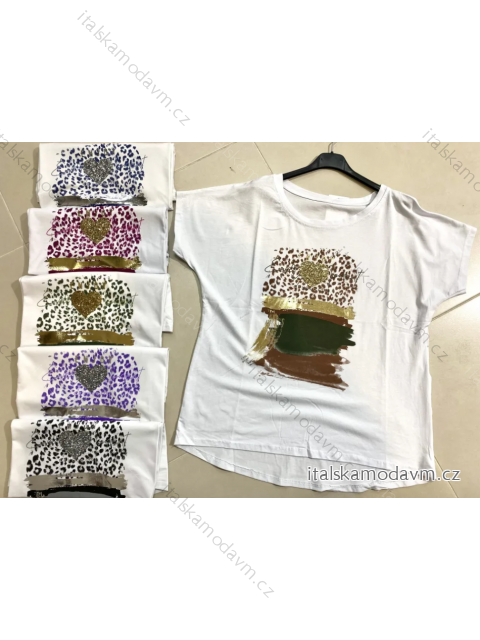 Tričko krátký rukáv dámské (S/M ONE SIZE) ITALSKÁ MÓDA IMPLP2313332075